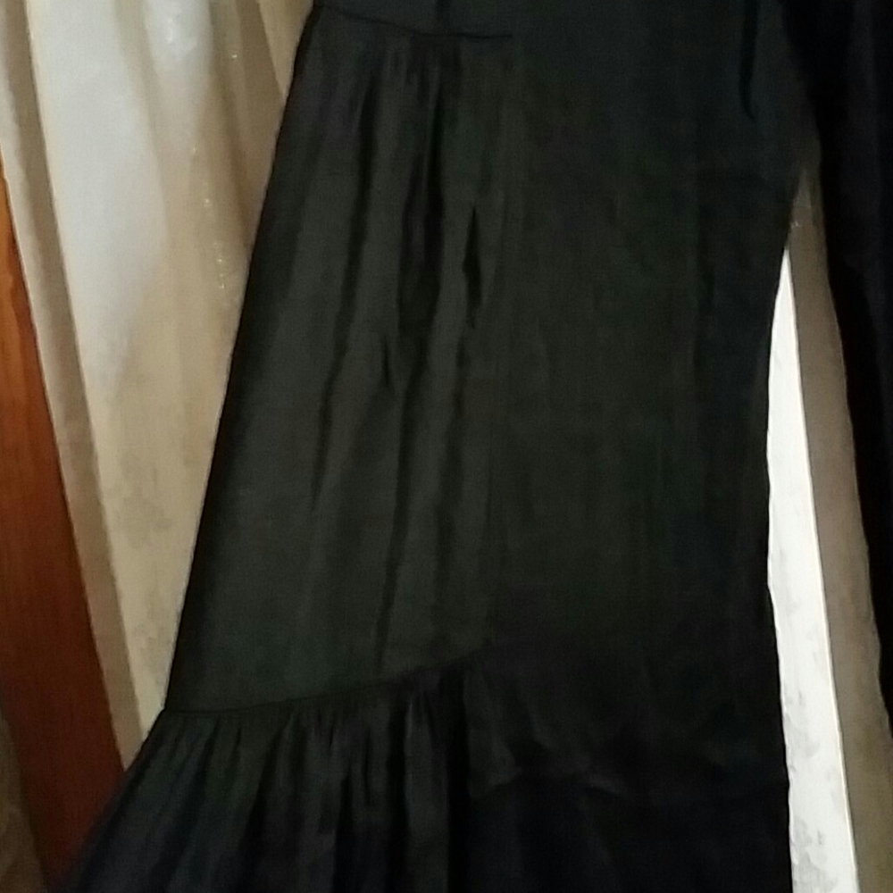 Palazzo, lightweight black pants. - Picture 3 of 5